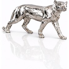 Noya Lighting Dekoratif Objeler - Modern Dekor Ürünleri - Kaplan Figürü - Biblo - Metal Lüks Dekoratif 48CM