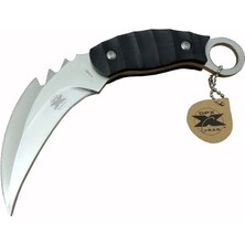 Eco Port Gear Kargo x 0485 Tırtıklı Karam-Bit Outdoor Bıçak 20 cm - Kılıflı