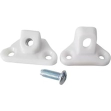 Skygo Açılı T Bağlantı Çektirme Beyaz Plastik Köşe Birleştirme Kelebek Bağlantı (20 Adet)