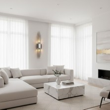 Elizim Home Lighting Elara Ledli Krom Pilli Aplik