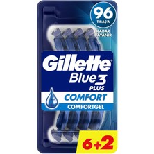 Skygo Gillette Blue3 Comfort Kullan At Erkek Tıraş Bıçağı 8 Adet