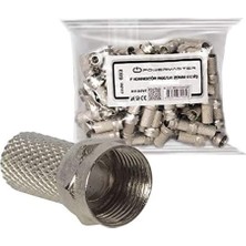 Skygo S-Link SL-F186 S-Link SL-F186 18MMX8 Rg6 50 Li Paket Erkek Connector, Beyaz