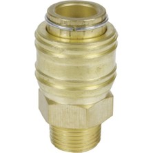 Skygo Orijinal Nipel R3/8" (Erkek) (Kompresör Aksesuarı, Sağlam Pirinçten Yapılmış, Pnömatik Hortumlar Için) - 4139208