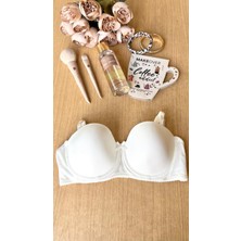 Aysemin Lingerie 5193 Sırtı Ipli Balenli Boş Kap Desteksiz Straplez Sütyen