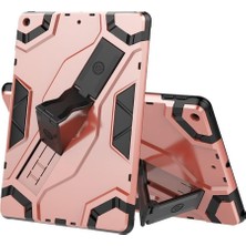 Skygo iPad Pro 11 ile Uyumlu Uyumlu Kılıf Stand Özelliği El Geçmeli Tasarım 2mm Kamera Koruma Darbeye Dayanıklı Shockproof Vegapad Model Rosegold