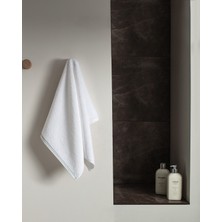 Madame Coco Angelise %100 Pamuk Yüz Havlusu - Beyaz/mint Yeşili - 50X70 cm