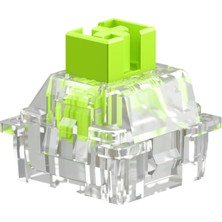 Skygo Oyun - Raptor Clicky Anahtarlar (36 Adet), He Hotswap Için Manyetik Anahtarlar, Oyun Için Mekanik Klavyeler, Max Rgb Için Şeffaf, Önceden Yağlanmış, Thocky Ses Için Premium Tıklama Çubuğu