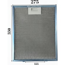 Süppürge Termikel Ile Uyumlu Davlumbaz 27,5X35 cm Arka Ara 12,5 cm Aspiratör Filtresi