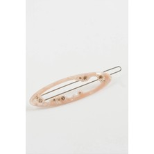 Renklime Oval Taşlı Klipsli Toka