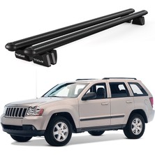 Today Auto Pençe Jeep Grand Cherokee Renagede (2005 ve Sonrası) Uyumlu Siyah Ara Atkı Port Bagaj Tavan Barı