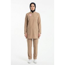 Pratik Medikal Sağlık Teknisyeni Teknikeri Tıbbi Sekreter Forması Likralı Scrubs Tesettür Takım Moth Yeni Yönetmelik