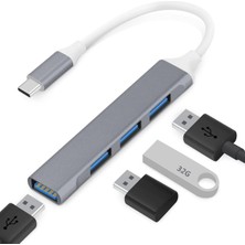 Skygo Teryeefi 4'ü 1 Arada USB C Adaptörü, 4 USB 3.0 Bağlantı Noktası, MacBook Air M1 2018-2022 MacBook Pro M1 2016-2022, iPad Pro, Xps, Pixelbook ve Daha Fazlası Için USB Tip C Adaptör