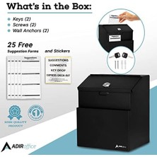 Skygo Adir Çelik Vorschlagsbox Kilit ile S Siyah