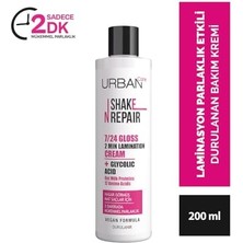 Skygo Urban Care Shake N Repair 7/24 Glikolik Asit Içeren Gloss Laminasyon Parlaklık Etkili Bakım Kremi, 200 Mililitre, Vegan