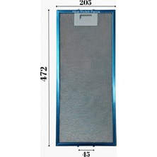 Süppürge Candy Ile Uyumlu Davlumbaz 20,5X47,2 cm Aspiratör Yağ Filtre