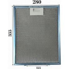 Süppürge Siemens Ile Uyumlu Davlumbaz 28X35,5 cm Arka Ara 12,5 cm Aspiratör Filtresi