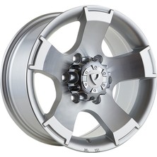 LJA-A0159-02 8.0X16" 6X130 ET25 84.1 Silver Machined  16 Inç Jant Takımı (4 Adet)