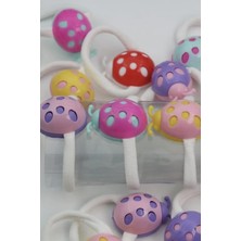 Skygo Okavango Çocuk Renkli Uğurböceği 8'li Lastik Toka Seti, Toka Organizer, Kız Çocuk Toka