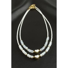 Renklime Karışık Figürlü Miyoki Boncuk Küp Kristal Kolye 1 Adet