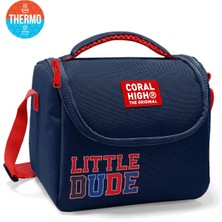 Coral High Kids Lacivert Little Dude Baskılı Desenli Thermo Beslenme Çantası 37119