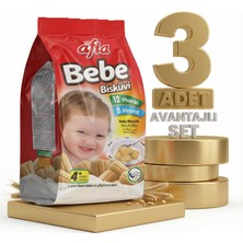 Afia Bebe Bisküvisi Vitamin Katkılı 3X150 gr