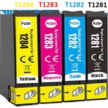 (T1281 -T1282 -T1283 -T1284) Epson Stylus S22 Yazıcı Uyumlu 4 Renk Muadil Kartuş Seti