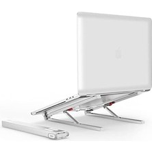 Skygo Bix Saiji X2 Taşıma Çantalı Alüminyum Notebook Laptop Standı Gümüş