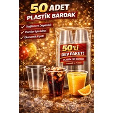 50’li Dev Paket! Plastik Pet Bardak Ekonomik ve Pratik!