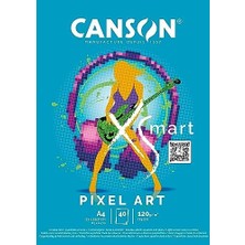 Skygo Canson Xsmart Çizim Kağıdı, Beyaz, Düz, 120 G/m², Uzun Taraflı, A4-21 x 29,7 Cm, Beyaz, 40 Yaprak
