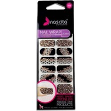 Skygo Nascita Siyah Yıldız Desenli Yapıştırma Oje (20'li)