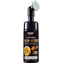Skygo Wow Skin Science Niacinamide Yüz Temizleme Köpüğü ve Dahili Fırçalı-Lekeler, Yağ Kontrolü, Akne Yüzde Doksan Yedi, Doğal Içerik 150ML