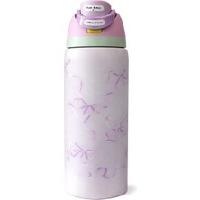 Owala 32 Oz (946 Ml) Freesip Desenli Çift Katmanlı Paslanmaz Çelik Termos – Kilitli Kapak