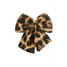 Renklime Leopar Desenli Fiyong Otomatik Toka 14 cm
