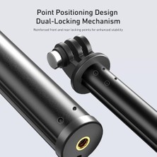 Skygo 120CM Selfie Stick (Aluminium Alloy) - HERO13/12/11/10/9, X5, X4, X3, Osmo Action 3/4/5 Pro Uyumlu Selfi Çubuğu