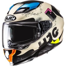 Hjc F71 Faco MC28 Kapalı Motosiklet Kaskı