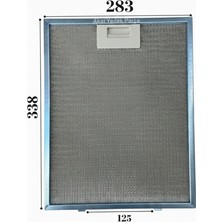 Süppürge Teka Ile Uyumlu Davlumbaz 28,3X33,8 cm Arka Aralık 12,5cm Aspiratör Filtresi