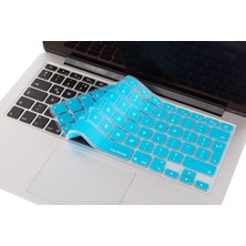 Skygo MacBook Silikon Klavye Kaplama Ince Silikon Film Kılıf Air Pro Eski USB Li Modeller 2008-2017 Yılı Uyumlu Avrupa Ingilizce Uk Enter Dizilim Koryucu Film Açık Mavi