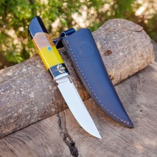 Köse Mehmet Koleksiyonluk ve Hediyelik Bıçak - N690 Çelik - Fenerbahçe Taraftar Bıçak - Epoksi Sap