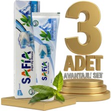 Safia Diş Macunu Yeşil Çay ve Himalaya Tuzu 3X60 ml