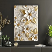 Gold Temalı Dekoratif Cam Tablo