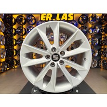 SEAT 4 Adet SEAT ORIJINAL 7*16 5*100 ET43 57.1 SILVER JANT REVİZE EDİLMİŞ (Takım)