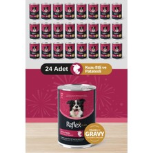Reflex Plus Soslu Kuzulu Patatesli Köpek Konservesi 24X400 gr