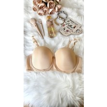 Aysemin Lingerie 5193 Sırtı Ipli Balenli Boş Kap Desteksiz Straplez Sütyen