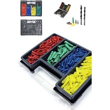 Skygo Matkap Ucu Seti Takımı 300 Parça Dübel Seti Taşıma Çantalı Set