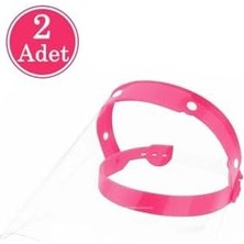 Skygo Ekonomik Siperlik, Tam Yüz Koruyucu, Ayarlanabilir Bantlı, Şeffaf, Hafif, Visör, Yüz Kalkanı, Iş Sağlığı, Güvenlik, Maske (Pembe, 2 Adet)