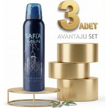 Safia Doğal Erkek Deodorant Ferahlık 3X150 ml