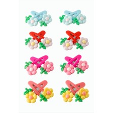 Renklime Papatya Çıtçıtlı Toka 4 Adet