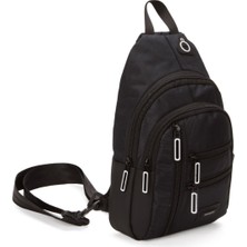 Newish Polo Kumaş USB Kulaklık Çıkışlı Bodybag Göğüs ve Omuz Çantası