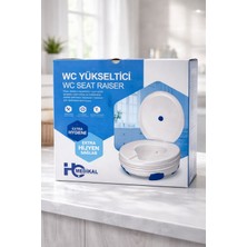 Genel Wc Yükseltici Klozet Yükseltme Aparatı Kapaklı Kaymaz Sabitlemeli Hasta Yaşlı Tuvalet Yükseltici Hijyenik Ergonomik Tasarım