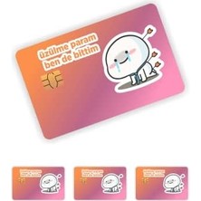 Skygo Aksesuar 4 Adet Qubby Üzülme Param Kart Kaplama Kart Etiketi